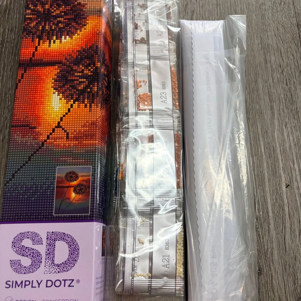 Simply Dotz Evening Lake Diamond Painting Kit Intermediate Sunset‎